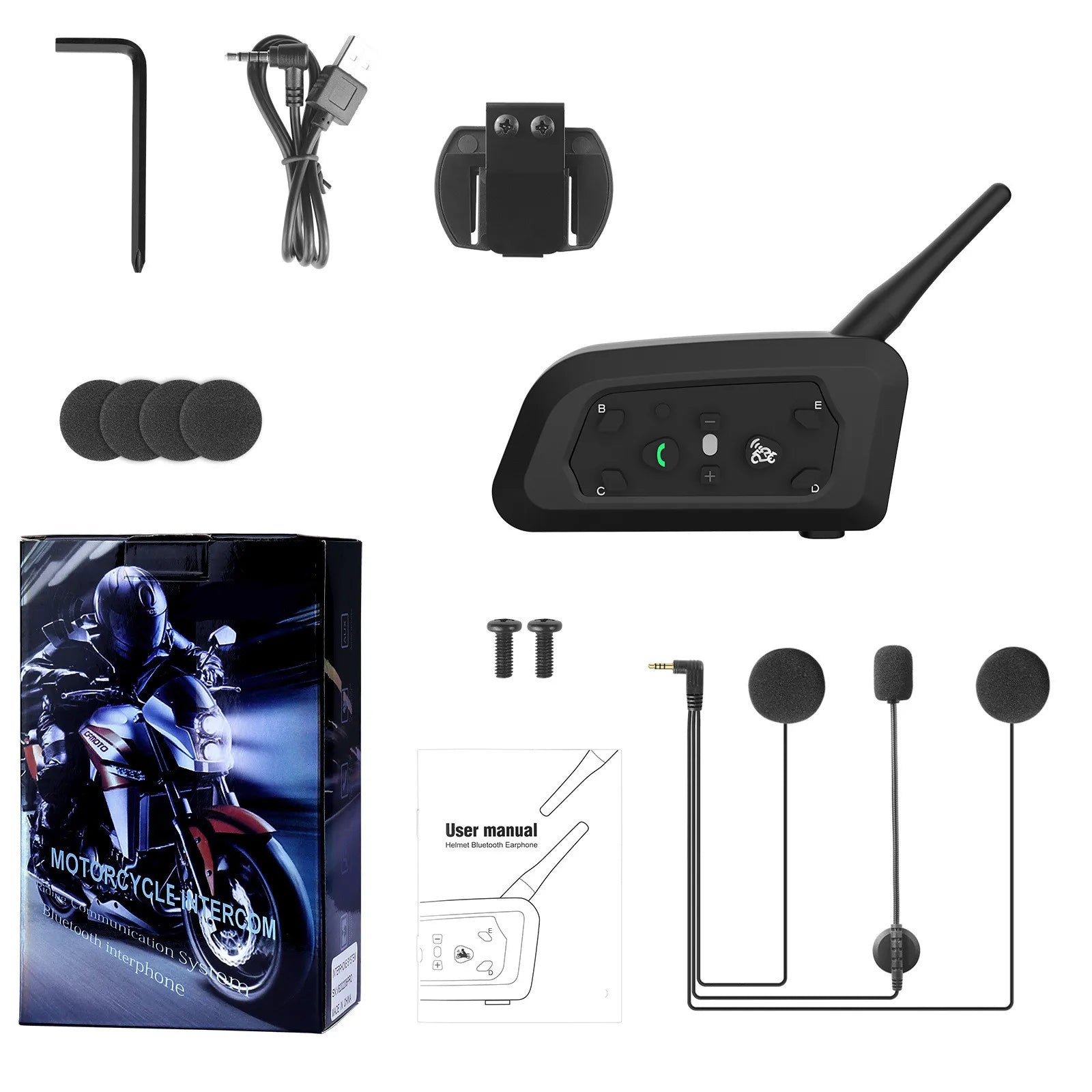 Intercomunicador Bluetooth para Moto - detalle
