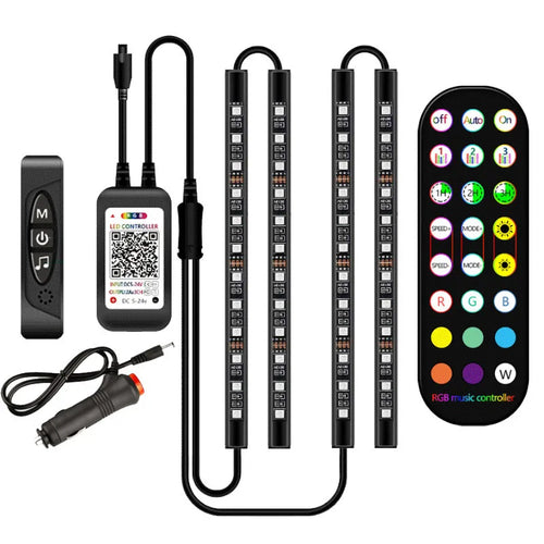 Luces LED RGB interior coche